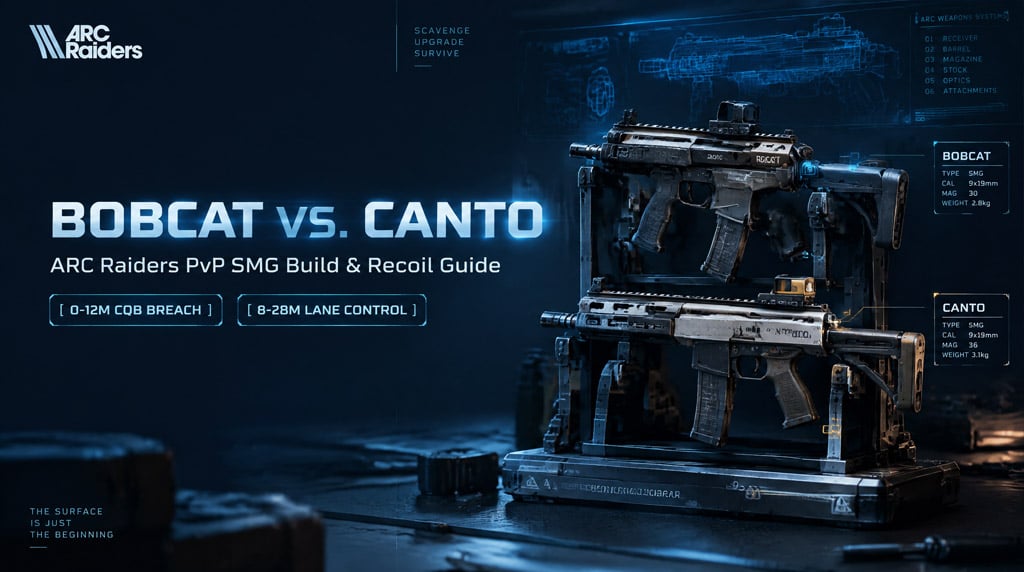 ARC Raiders Bobcat vs Canto SMG: PvP Builds & Range Guide