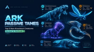 ARK Survival Ascended Best Non-Knockout Tames: Top 5 Ranked With Taming Methods