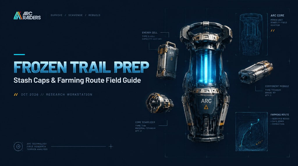 ARC Raiders Frozen Trail Prep: Material Stash Caps & Farming Guide