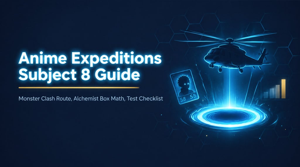 Anime Expeditions 3.5 Subject 8: Helicopter Route Claims and Alchemist Box Math