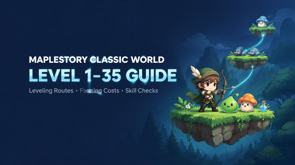 MapleStory Classic World Level 1–35 Route: Maps, Meso and Skill Checks