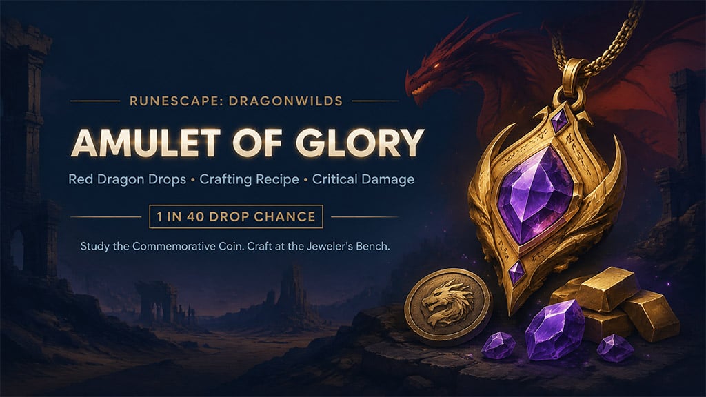 RuneScape: Dragonwilds Amulet of Glory: Recipe, Drop Rate & Farming Tips
