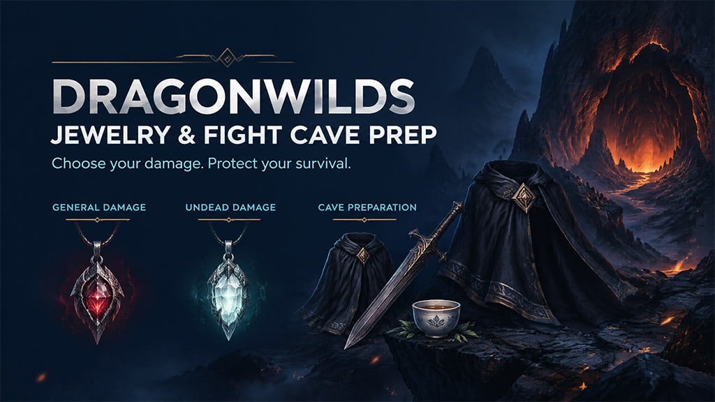 Runescape Dragonwilds Best Jewelry & Fight Cave Loadout Guide