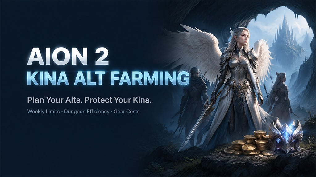 AION 2 Kina Alt Farming Guide: Weekly Caps, Crow Cave & Gear Costs AION 2 Kina Alt Farming Guide: Weekly Caps, Crow Cave & Gear Costs