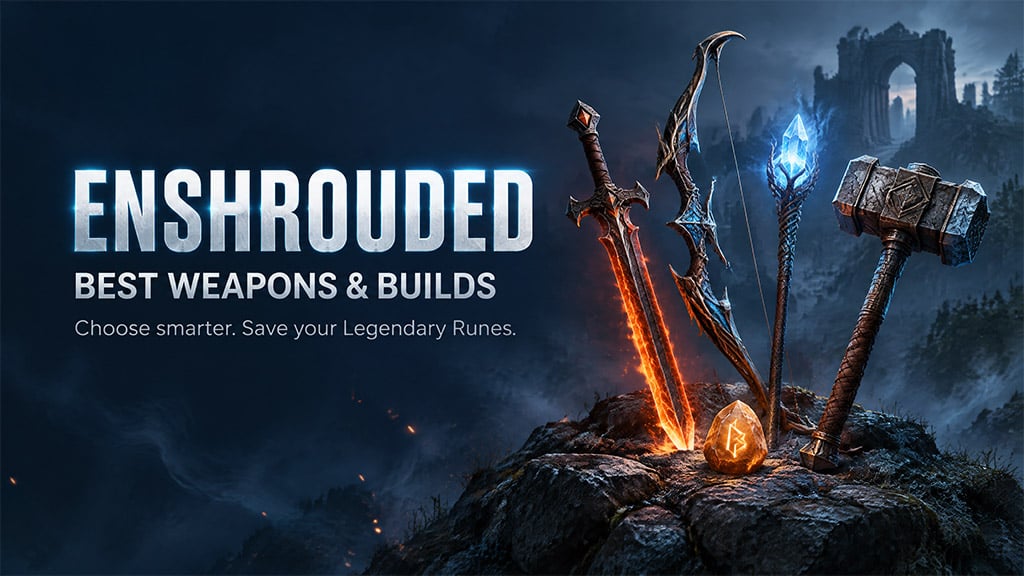Enshrouded 1.0 Best Weapons & Builds: Smart Picks, Upgrades to Skip Enshrouded 1.0 Best Weapons & Builds: Smart Picks, Upgrades to Skip