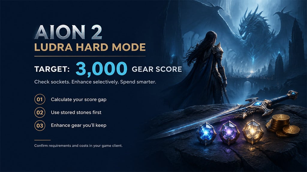  Aion 2 Ludra Hard Mode: Reach 3,000 Gear Score Without Wasting Kinah
