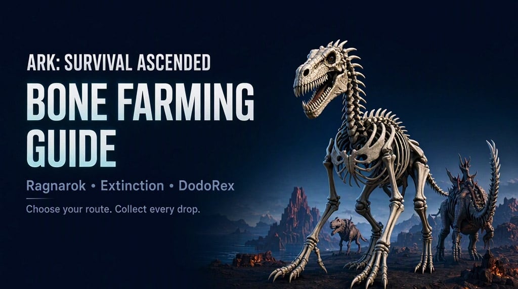ARK Survival Ascended Bone Farming: Best Routes, Gear & Loot Tips