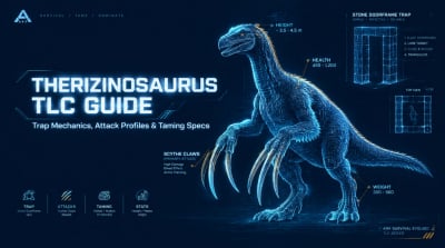 ARK Therizinosaurus TLC Taming Guide: Traps, Food, Stats & Attacks