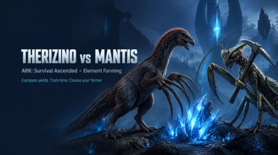 Best Element Farmer in ARK Survival Ascended: Therizino or Mantis?
