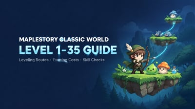 MapleStory Classic World Level 1–35 Route: Maps, Meso and Skill Checks