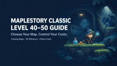 MapleStory Classic World Level 40–50 Guides: Maps, XP, and Potion Costs