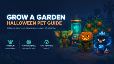 Grow a Garden Halloween Pets: Best Gremlin, Ghoul & Penguin Setups