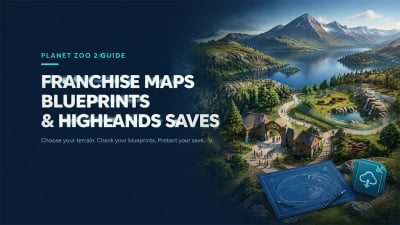 Planet Zoo 2 Franchise Maps: Rolling Hills, Blueprint Codes & Highlands Saves