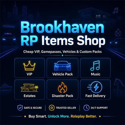 Brookhaven RP Items Shop - Buy Cheap Vehicles & Packs