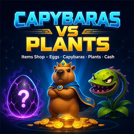 Capybaras VS Plants Items Shop – Buy Eggs & Capybaras Cheap