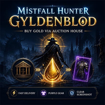 Buy Mistfall Hunter Gyldenblod Shop - Cheap Safe Gold via AH