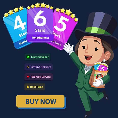 Monopoly GO Stickers, Buy Instant  1-6 Star Cards Cheap