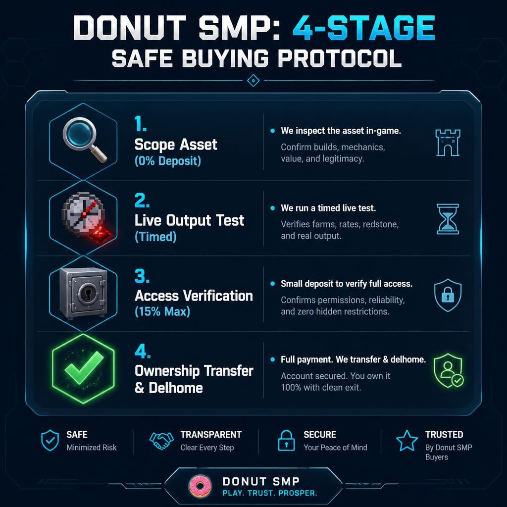 DONUT SMP 4 STAGE SAFE BUYING PROTOCOL
