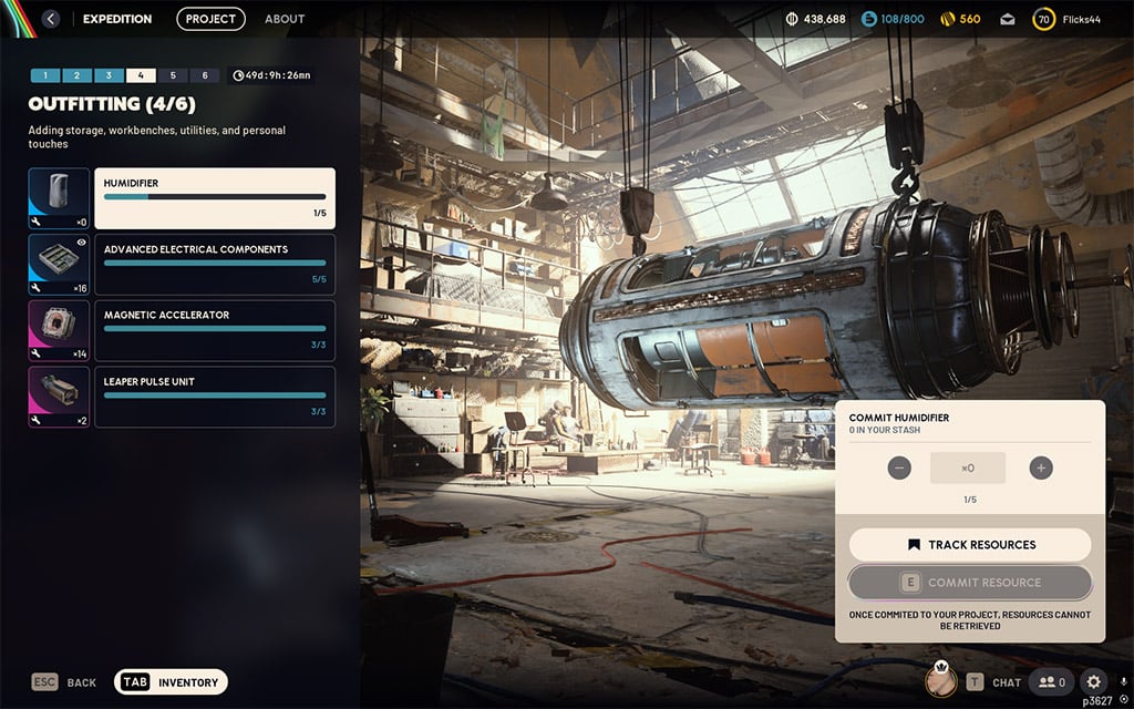 ARC Raiders Ascending the Mountain Project material requirements checklist and staging overview