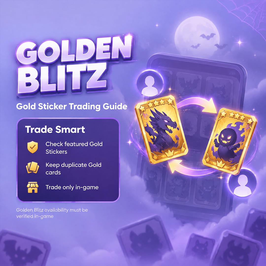 Gold Collectible Sticker Cards Being Exchanged During A Monopoly Go Golden Blitz Event Gold Collectible Sticker Cards Being Exchanged During A Monopoly Go Golden Blitz Event