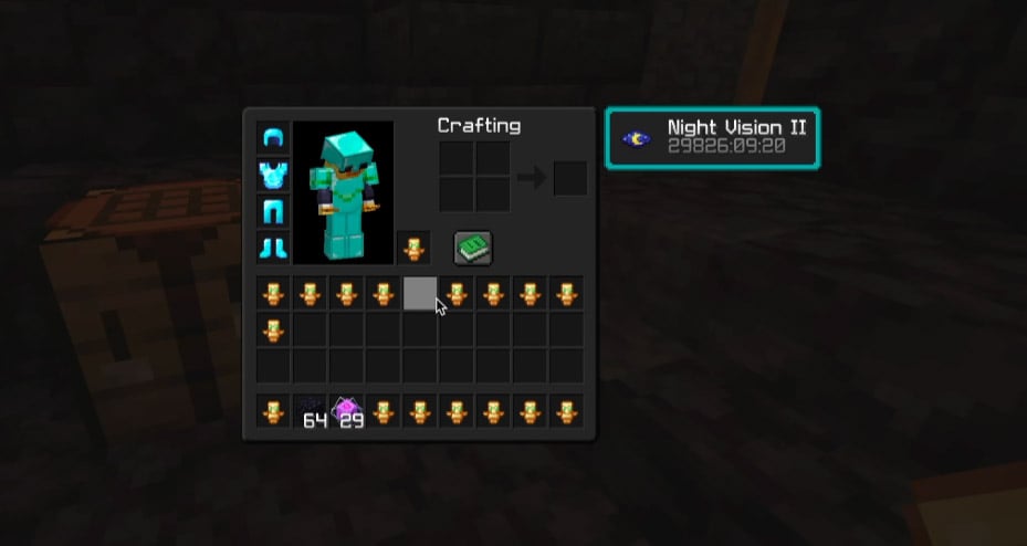 Player inspecting redstone collection hopper lines and mob kill chambers in a Minecraft base