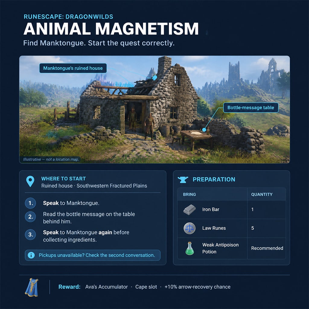 Manktongue's ruined house in southwestern Fractured Plains Manktongue's ruined house in southwestern Fractured Plains