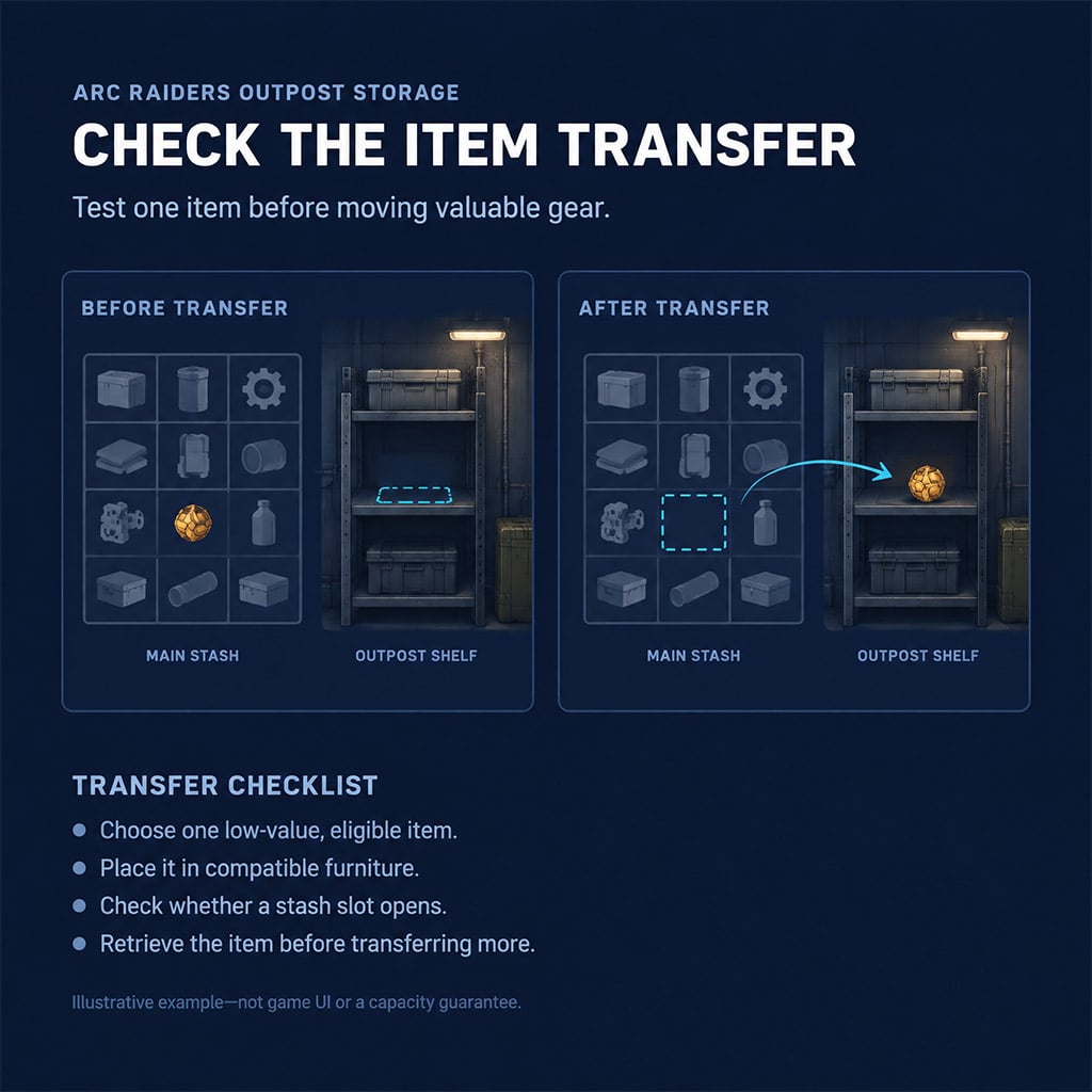 Diagram comparing stash occupancy before and after a furniture transfer Diagram comparing stash occupancy before and after a furniture transfer