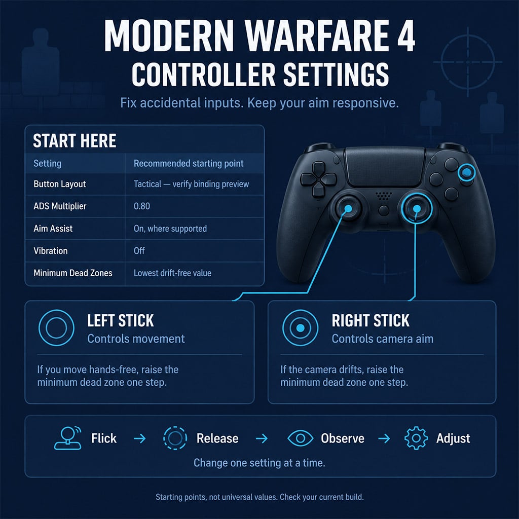 Controller binding preview and separate left-stick and right-stick dead-zone settings