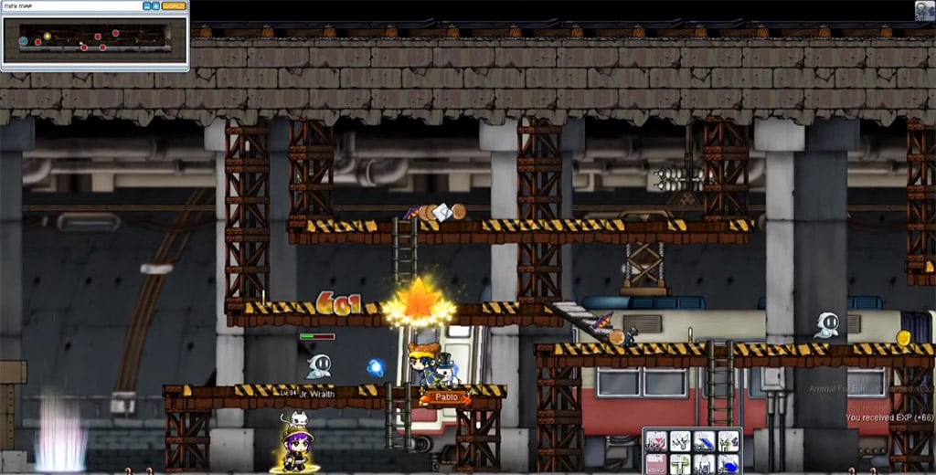 Cleric using Heal against Jr. Wraiths in the Kerning subway Cleric using Heal against Jr. Wraiths in the Kerning subway