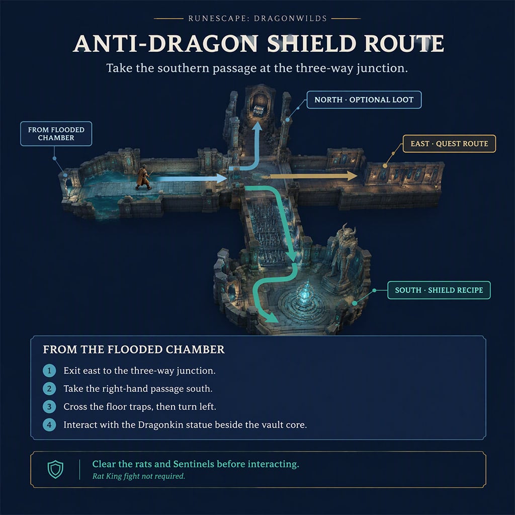 Vertentis Kara Anti-Dragon Shield route