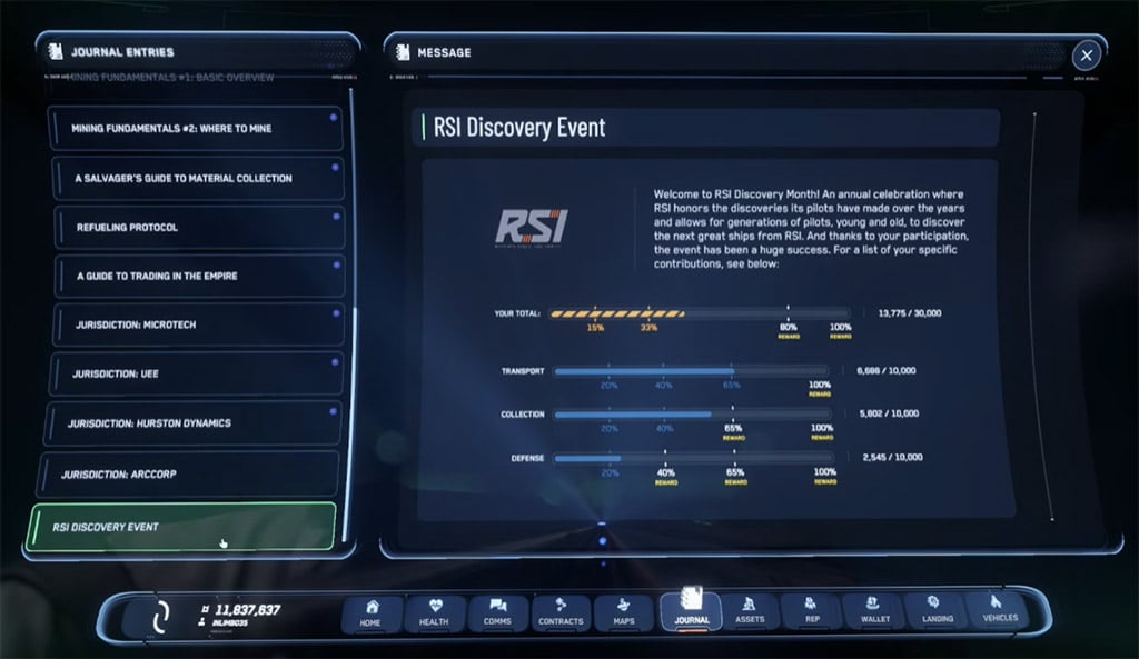 RSI Discovery Event