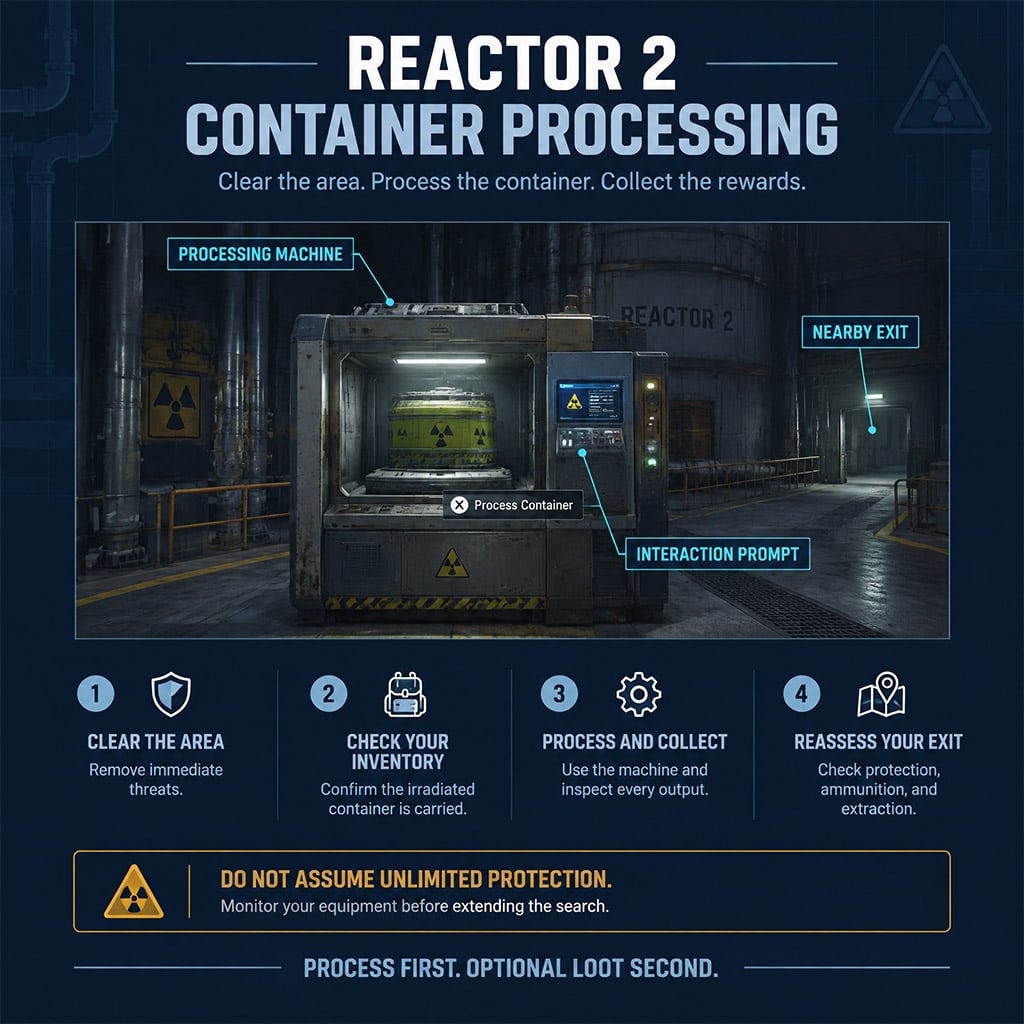 Reactor 2 processing machine with its interaction prompt visible
