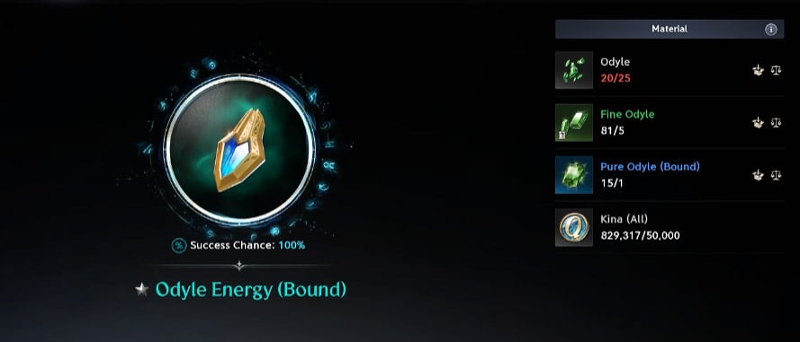 Aion 2 Odyle Energy