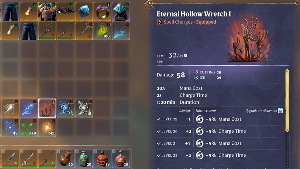 Ice Shock Mage Gears