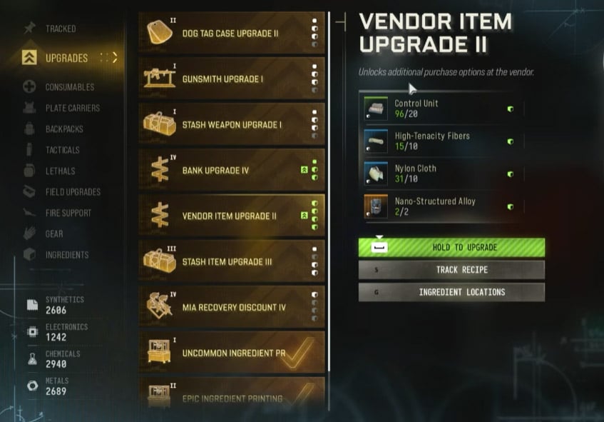 6 MW4 DMZ Vendor Item Upgrade 2
