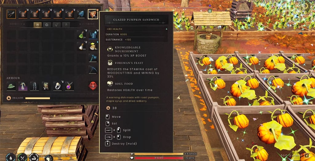Runescape Dragonwilds Clazed Pumpkin Sandwich