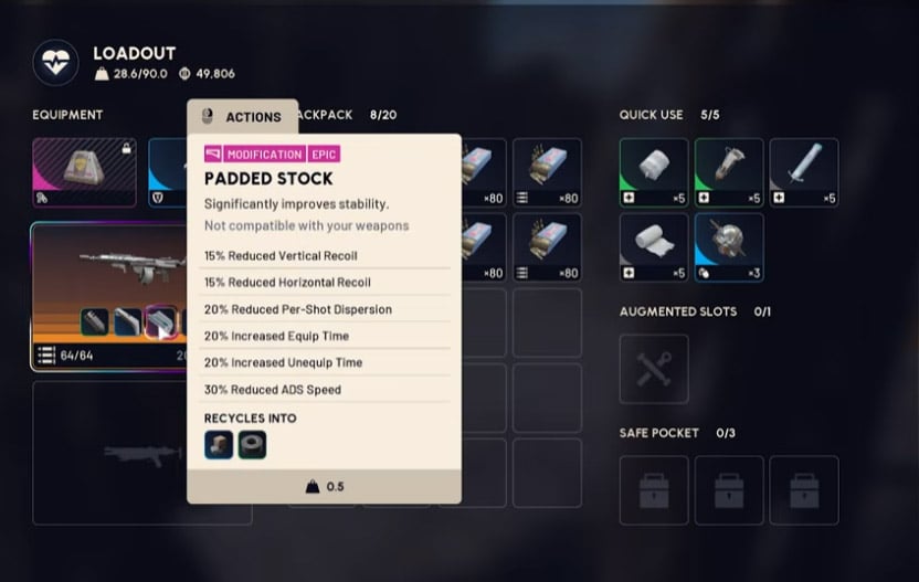 Arc Raiders Amplified Rattler Padded Stock Arc Raiders Amplified Rattler Padded Stock