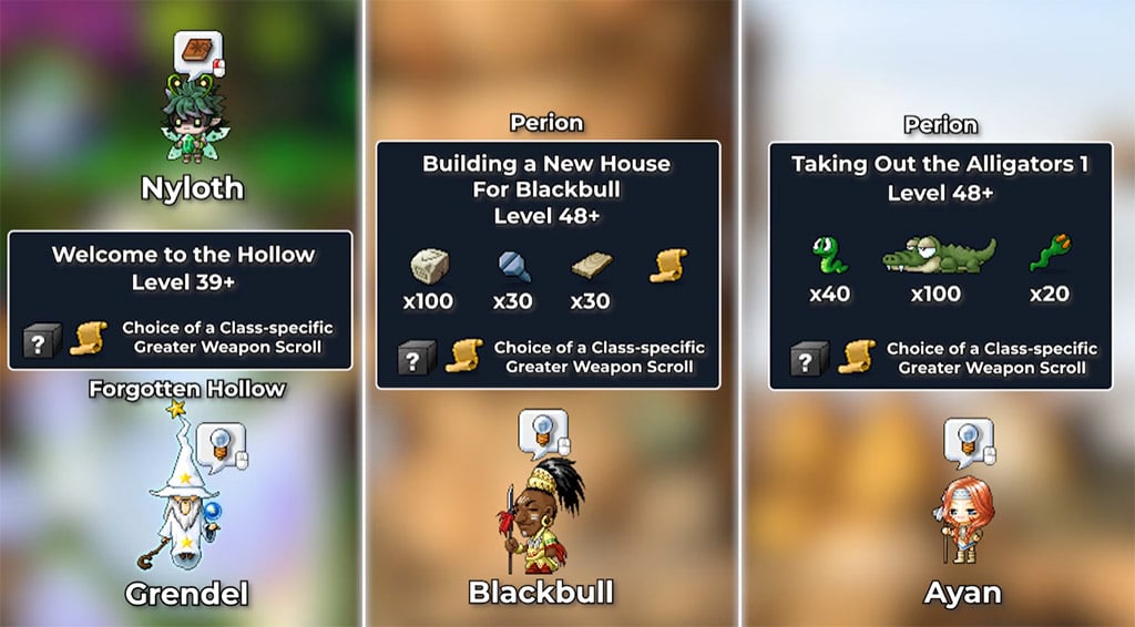 MS Classic Quests Rewards by NPC MS Classic Quests Rewards by NPC