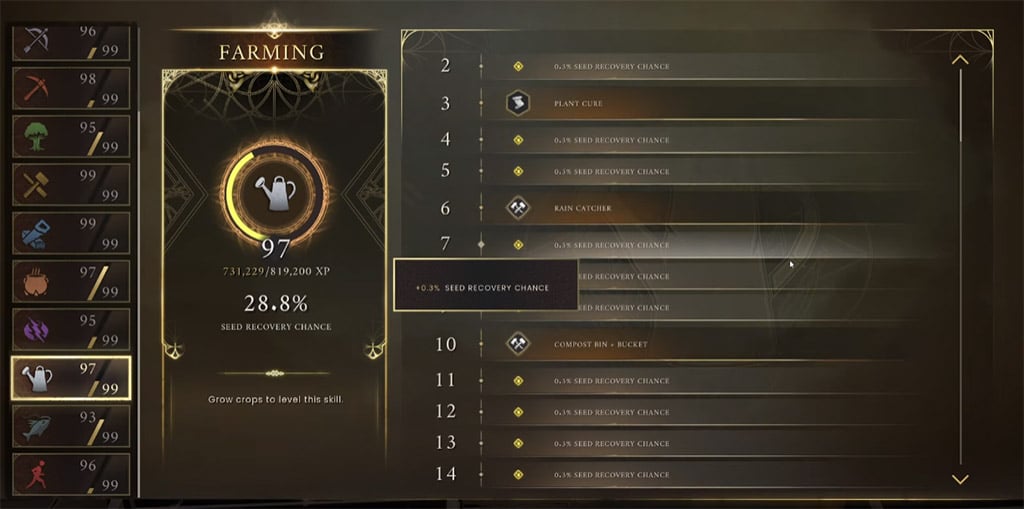 Runescape Dragonwilds Farming Skill
