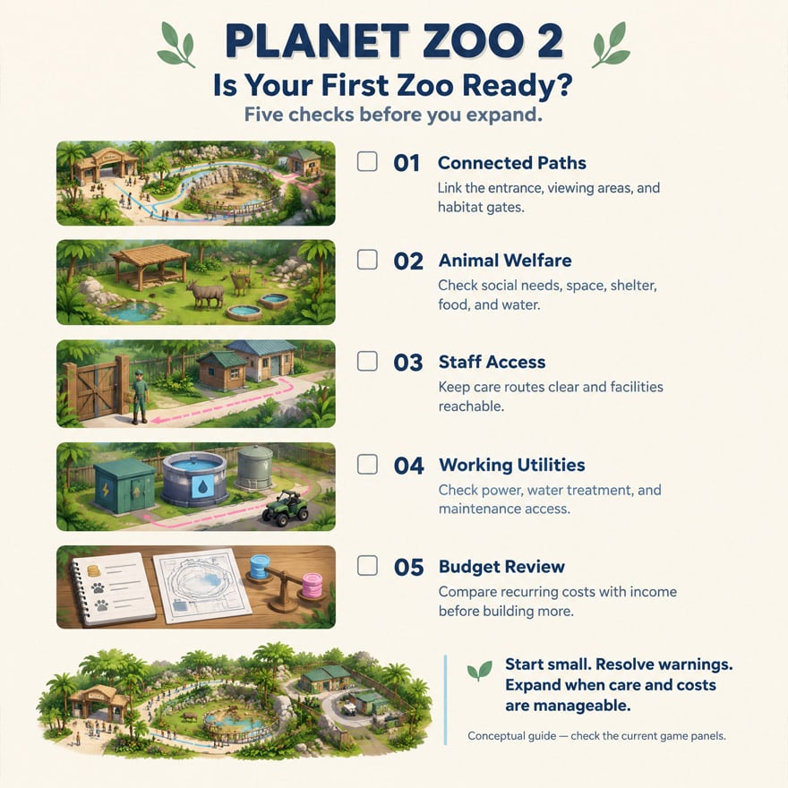 first zoo readiness checklist
