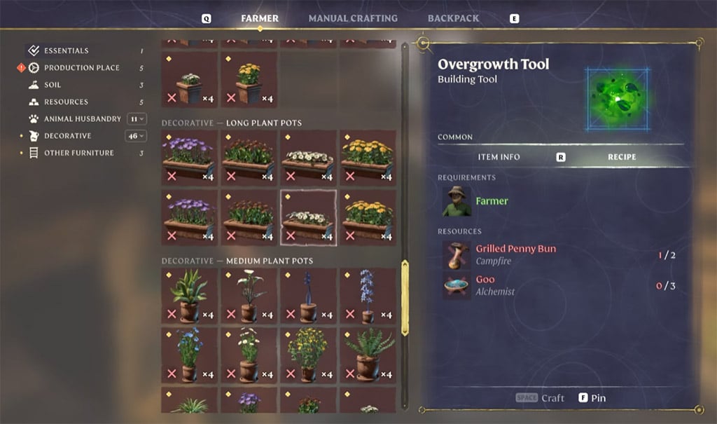 Enshrouded Overgrowth Tool