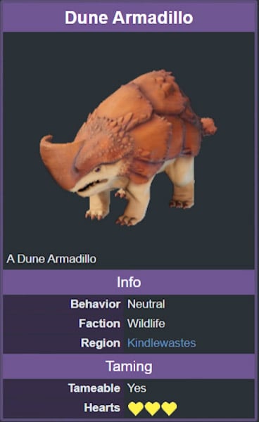 Enshrouded Dune Armadillo