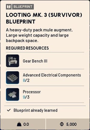 Buy ARC Raiders Looting Mk.3 Survivor Blueprints