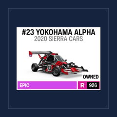 2020 Sierra Cars #23 Yokohama Alpha