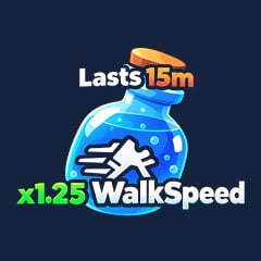 ×1.25 Walkspeed Potions [Lasts 15M]