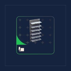 Battered Shelf Design