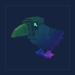 Rainbow Black Crow