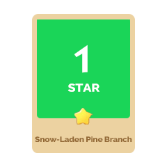 Snow-Laden Pine Branch