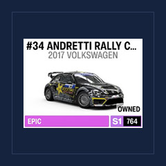 2017 Volkswagen #34 Andretti Rally Cross Beetle