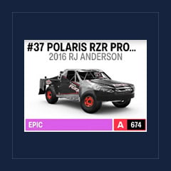 2016 RJ Anderson #37 Polaris RZR Pro 2 Truck